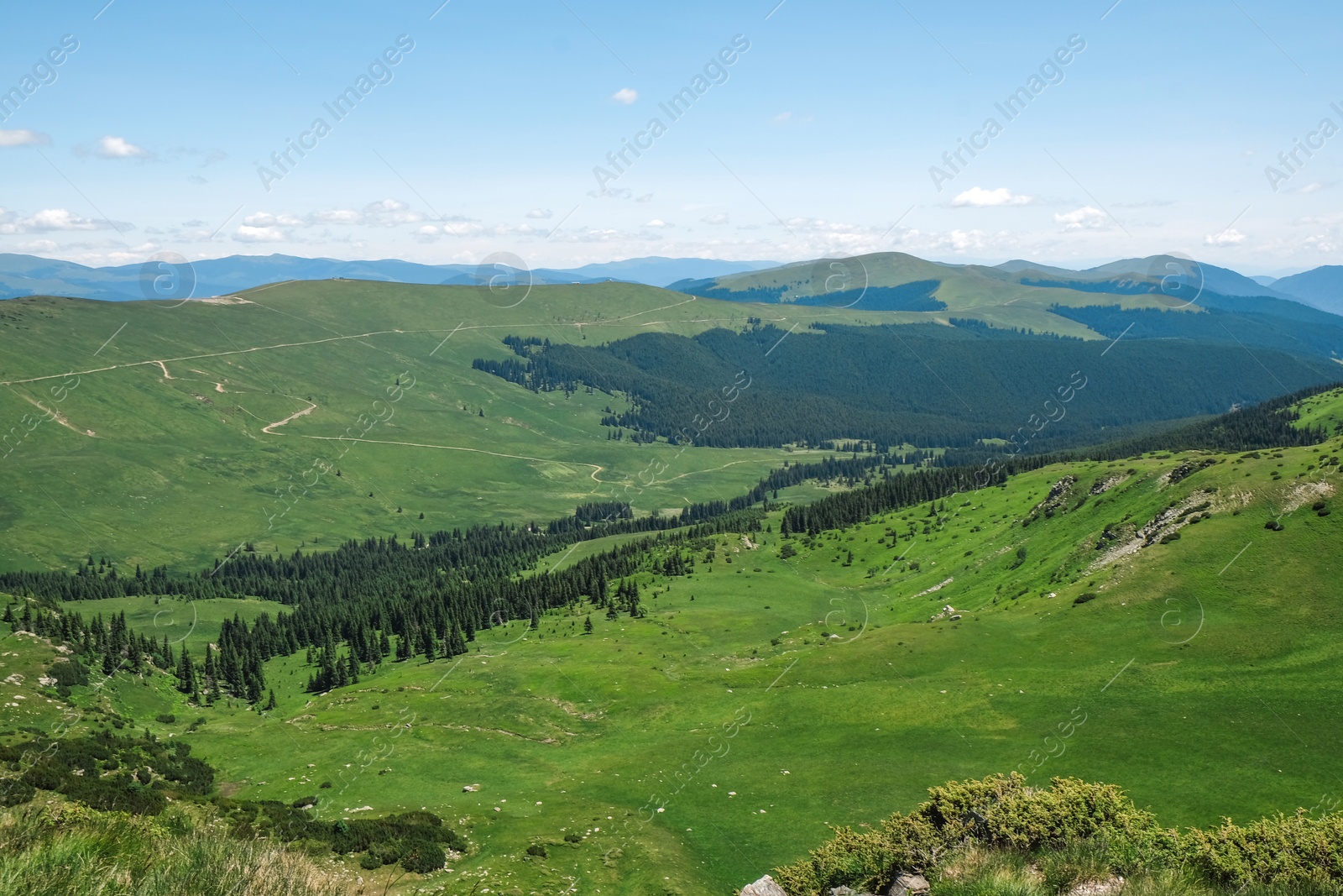 Photo of Picturesque view of beautiful mountains on sunny day