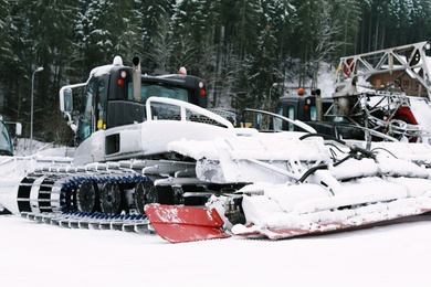 Photo of Heavy equipment for snow removal outdoors. Winter work