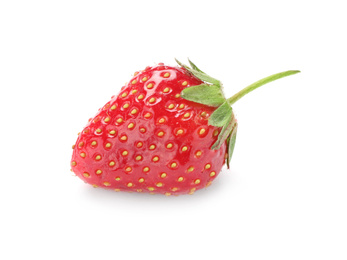 Photo of Delicious fresh ripe strawberry isolated on white