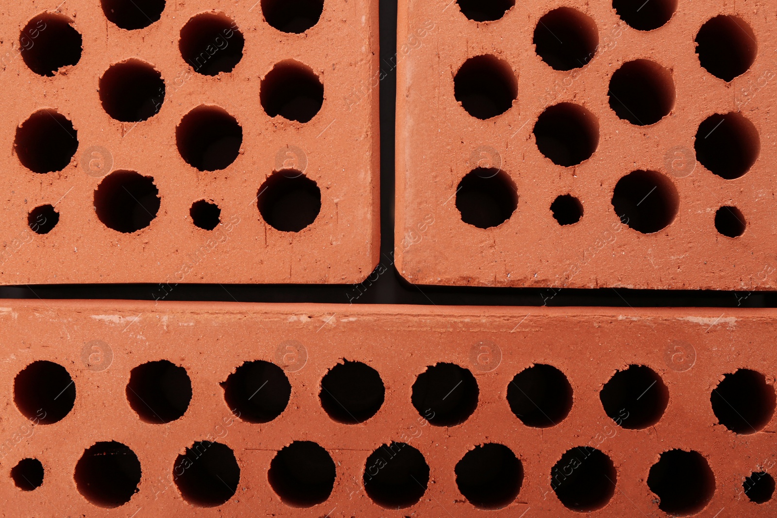 Photo of Red bricks wall as background. Building material