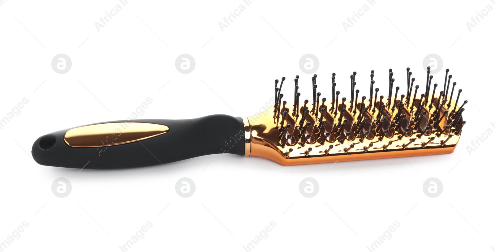 Photo of New vented hair brush isolated on white