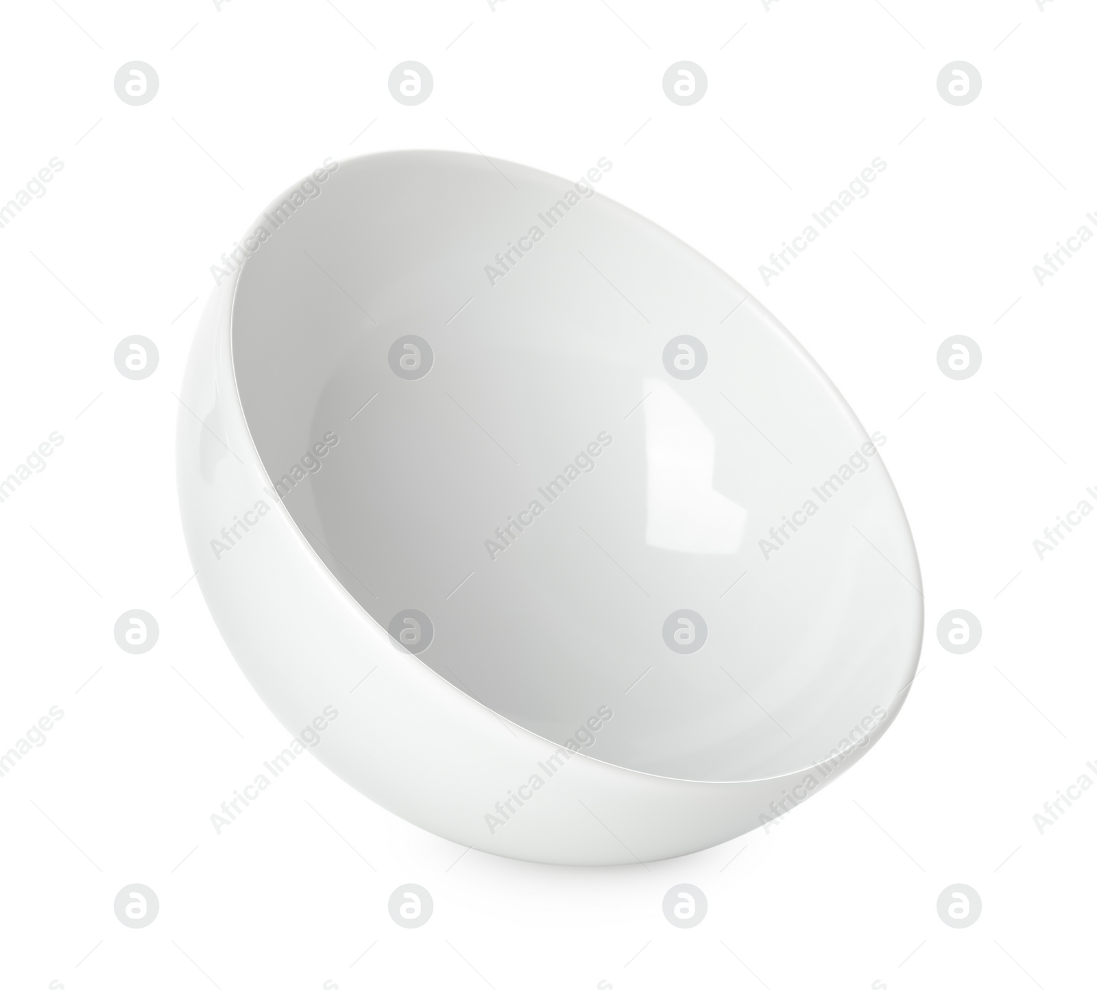 Photo of Clean empty ceramic bowl isolated on white