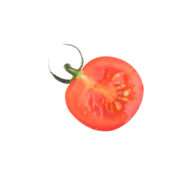 Photo of Half of fresh tomato isolated on white