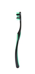 Photo of Manual toothbrush on white background. Dental care