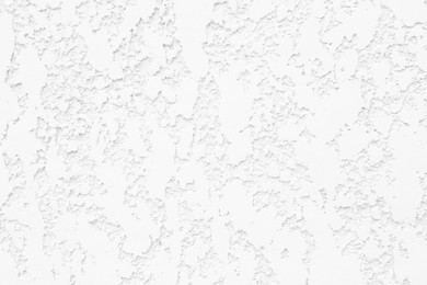 Image of Texture of white plaster wall as background, closeup