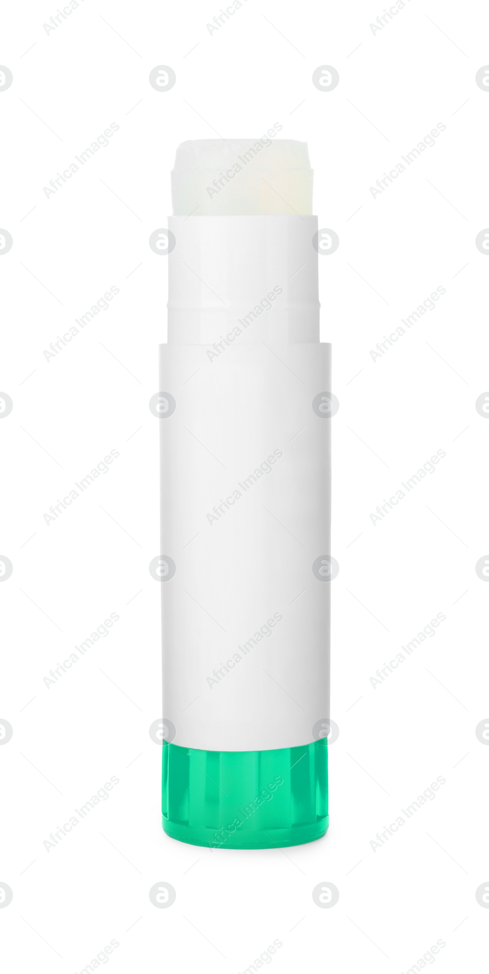 Photo of Open blank glue stick isolated on white