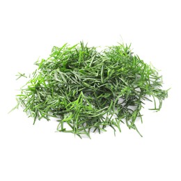 Photo of Pile of fresh dill isolated on white