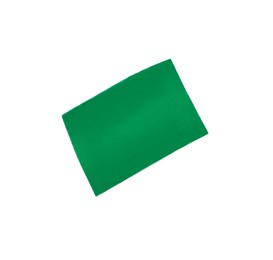 Photo of Piece of green confetti isolated on white