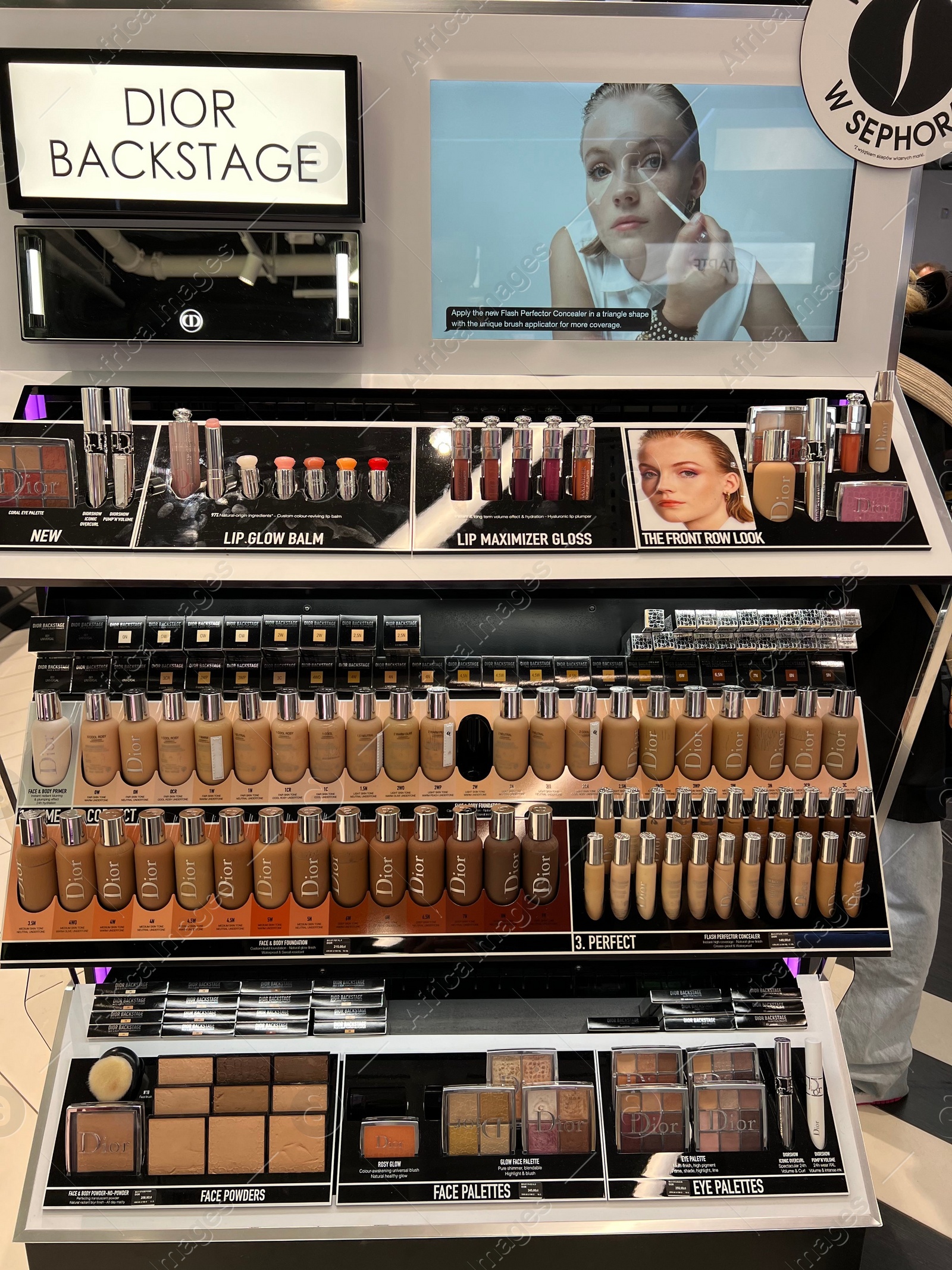 Photo of WARSAW, POLAND - JULY 17, 2022: Cosmetic products on display in Christian Dior retail store