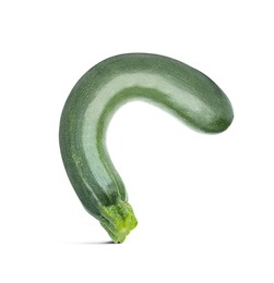 Zucchini symbolizing male sexual organ on white background. Potency problem