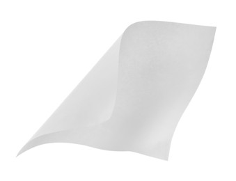Photo of One sheet of paper isolated on white