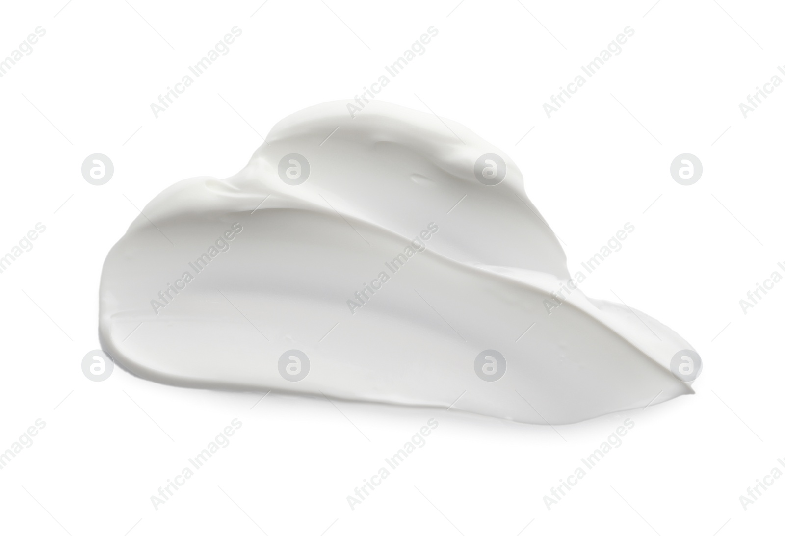 Photo of Samples of face cream on white background