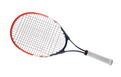 Tennis racket isolated on white. Sports equipment