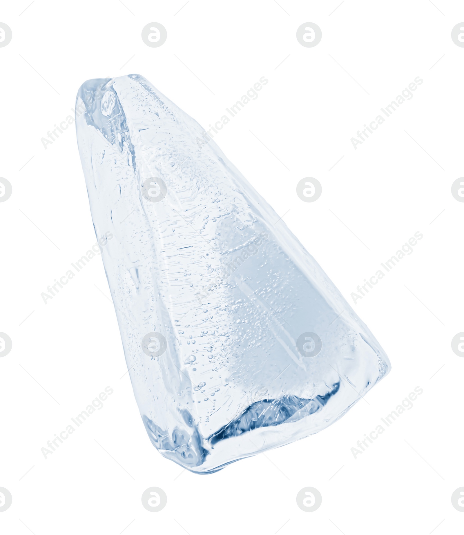 Photo of Piece of clear ice isolated on white