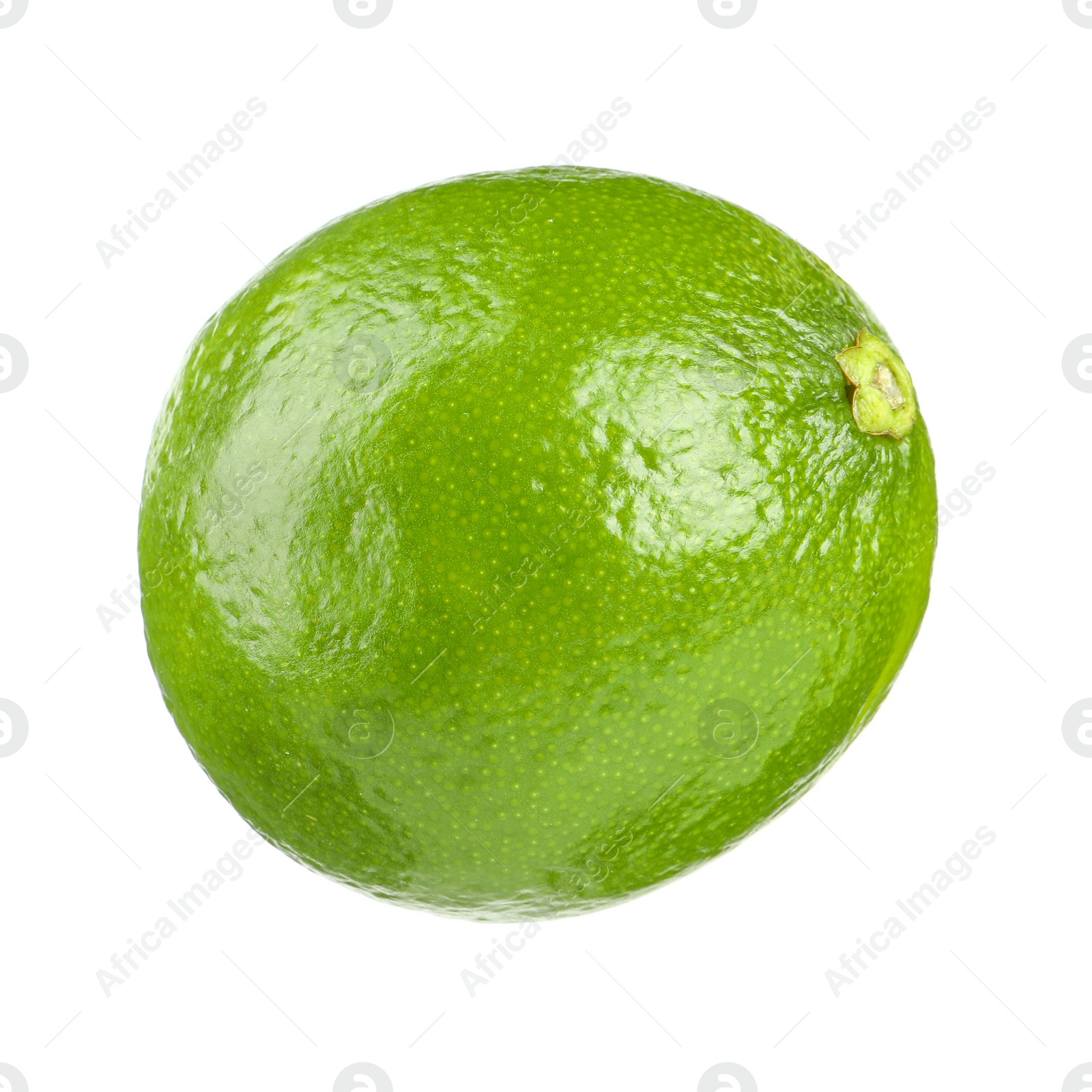 Photo of Fresh green ripe lime isolated on white