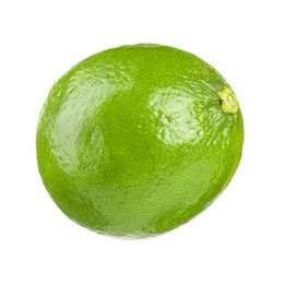 Fresh green ripe lime isolated on white