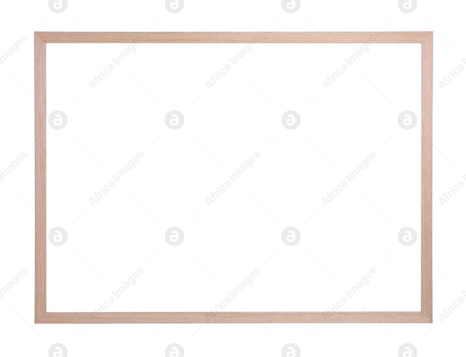 Image of Wooden frame isolated on white. For mirror, photo, picture, painting and others