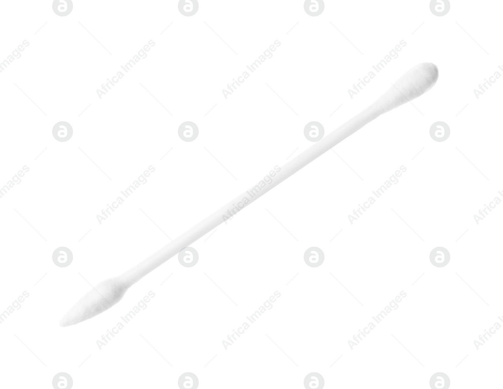 Photo of One clean cotton bud isolated on white