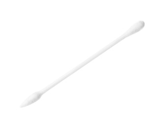 Photo of One clean cotton bud isolated on white