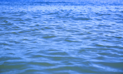 Beautiful sea water with waves as background