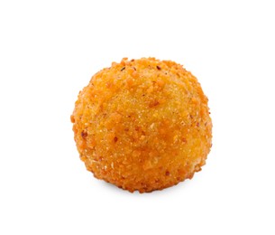 Delicious fried tofu ball on white background