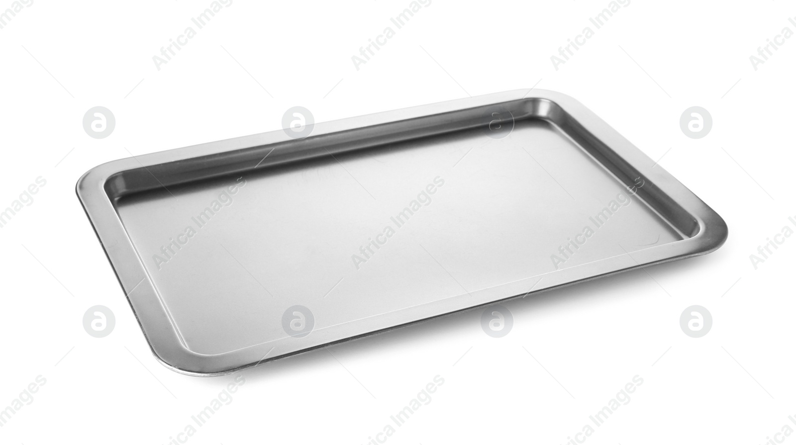 Photo of Empty baking tray for oven isolated on white