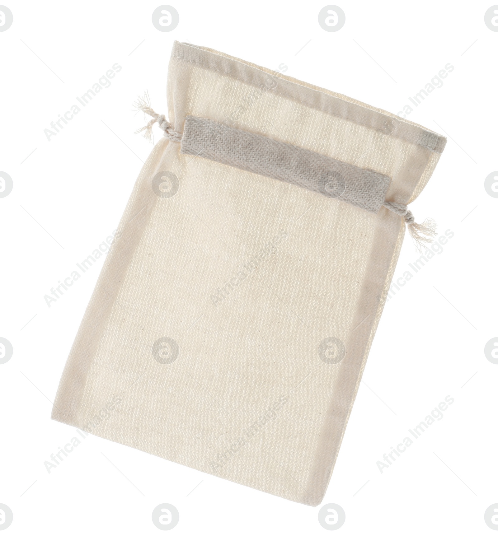 Photo of Empty cotton eco bag isolated on white