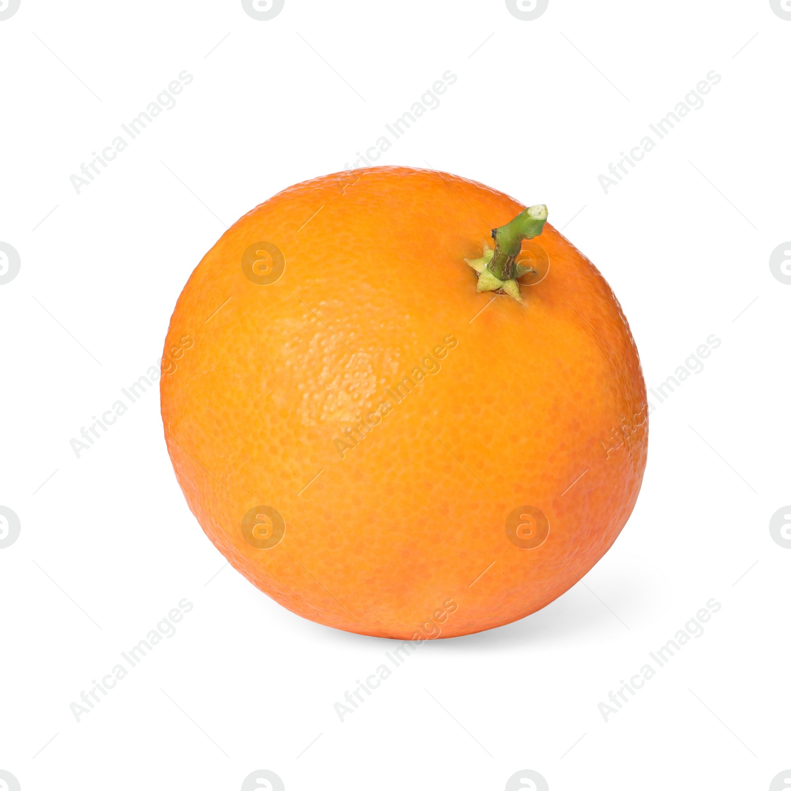 Photo of Fresh ripe juicy tangerine isolated on white