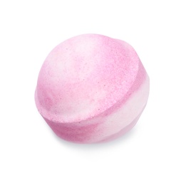 Photo of Bath bomb on white background. Spa product