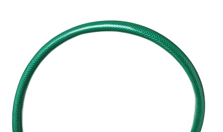 Watering hose isolated on white. Gardening tool