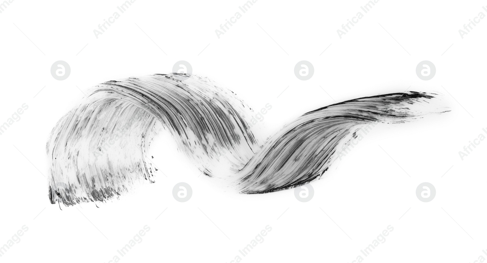 Photo of Stroke of mascara on white background