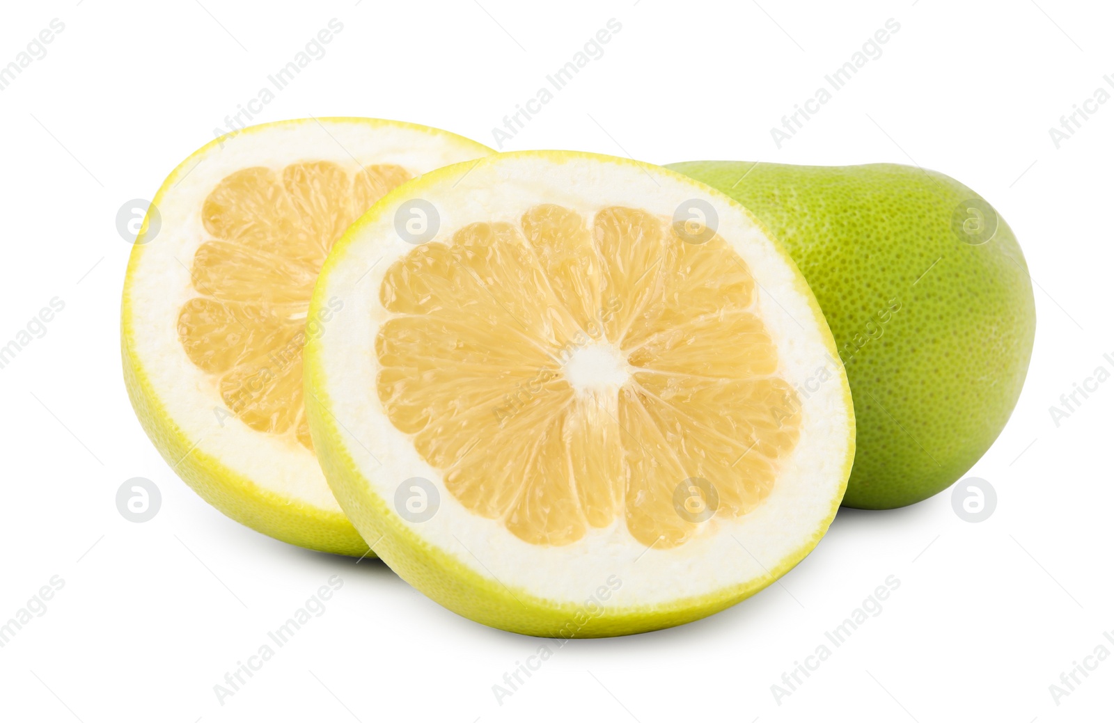 Photo of Fresh ripe sweetie fruits on white background