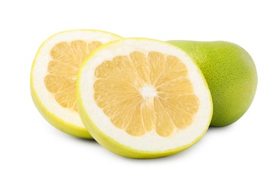 Fresh ripe sweetie fruits on white background