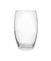 New clean empty glass isolated on white