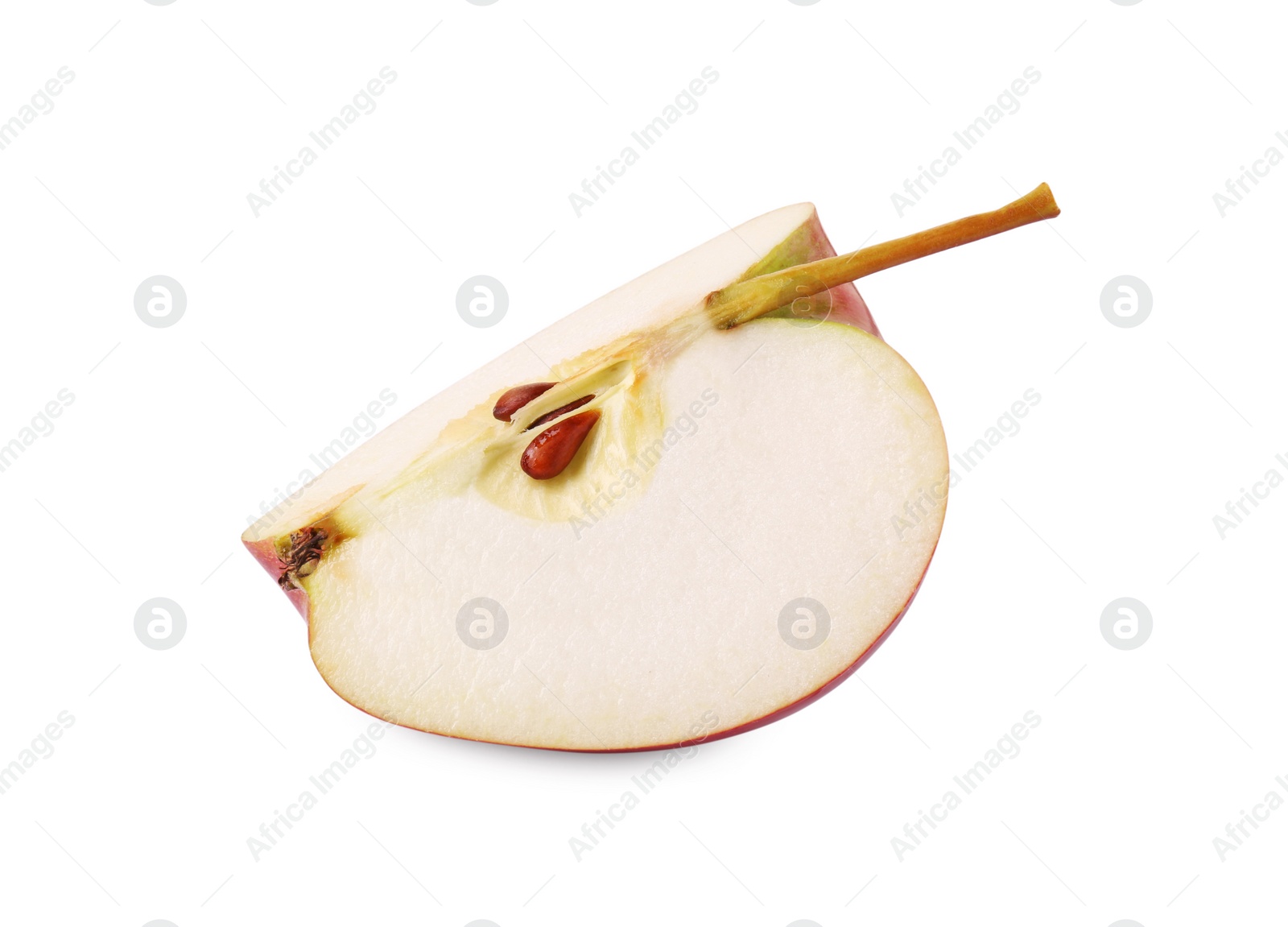 Photo of Piece of fresh ripe apple isolated on white