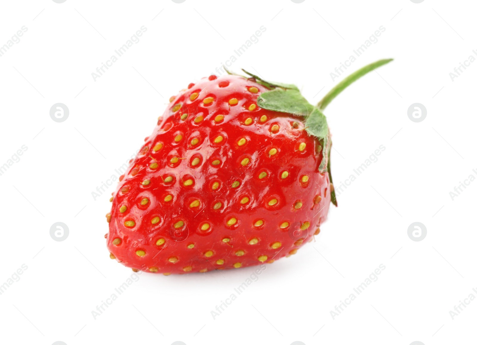 Photo of Delicious fresh ripe strawberry isolated on white