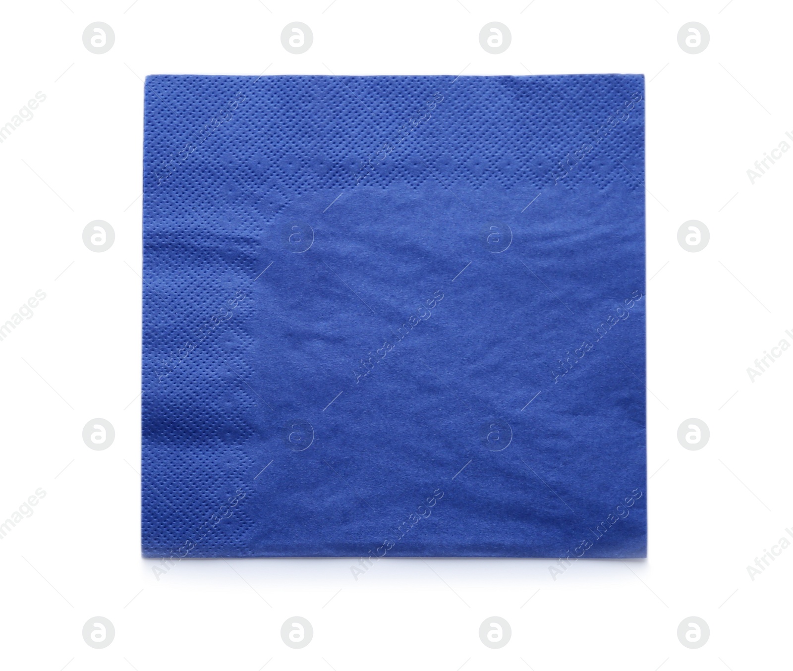 Photo of Paper napkin on white background, top view