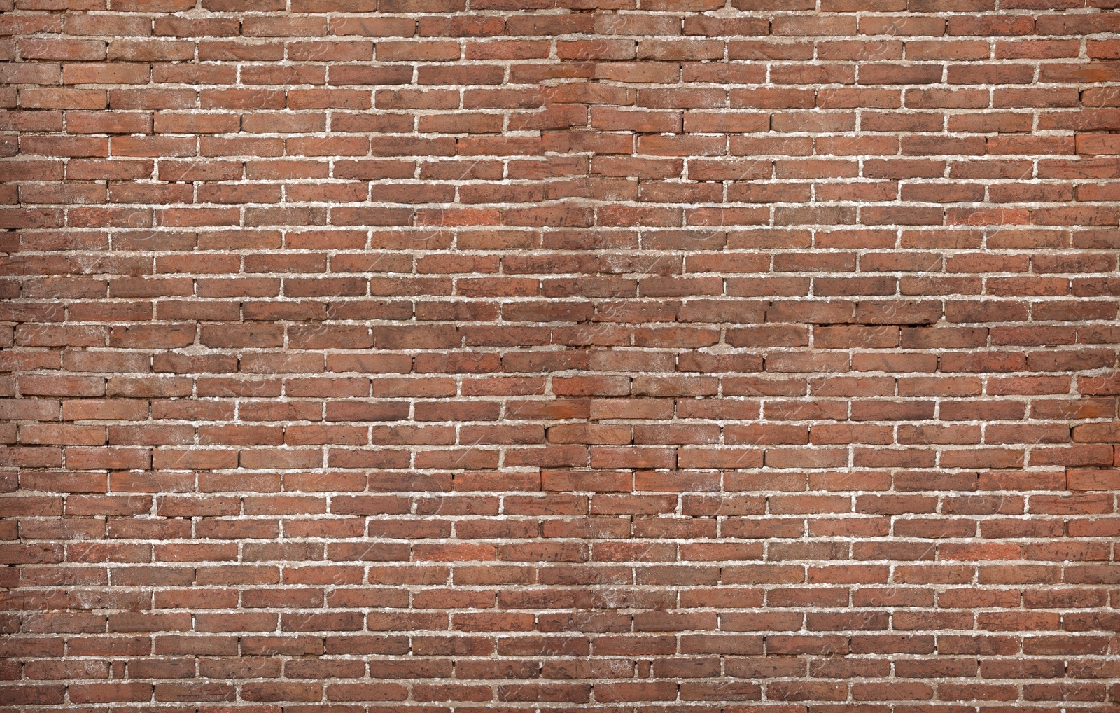 Image of Texture of old red brick wall as background