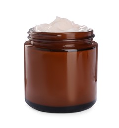 Jar of face cream isolated on white