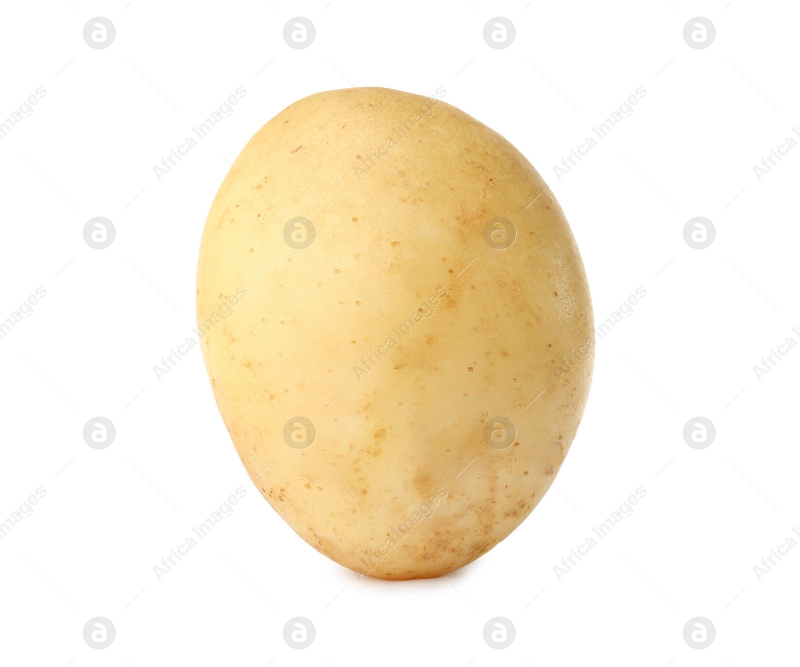 Photo of Fresh raw organic potato isolated on white