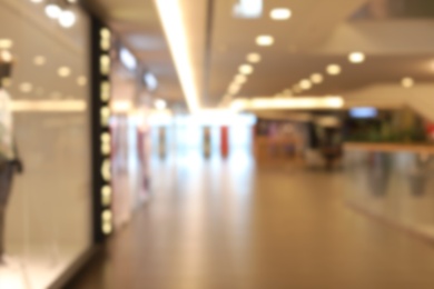 Photo of Blurred view of big modern shopping mall