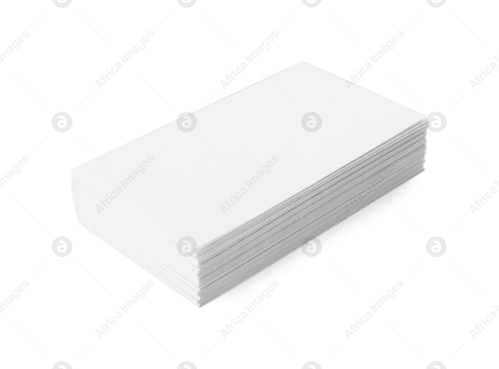 Photo of Blank business cards isolated on white. Mockup for design