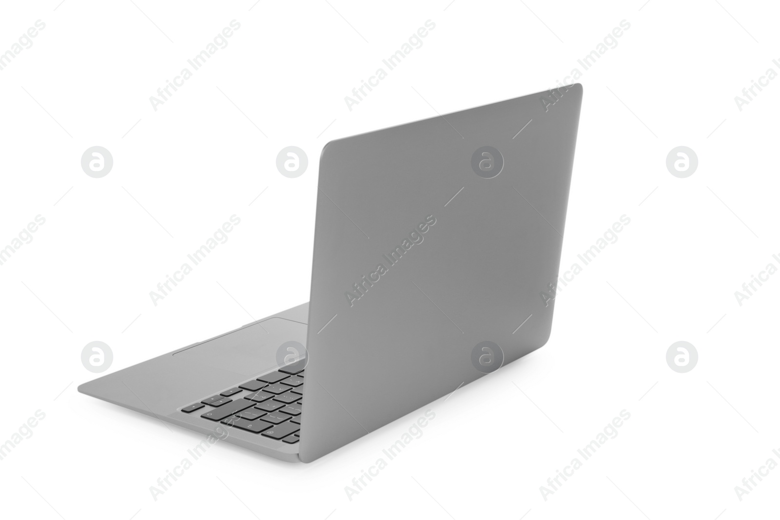 Photo of New laptop isolated on white. Modern technology