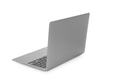 Photo of New laptop isolated on white. Modern technology