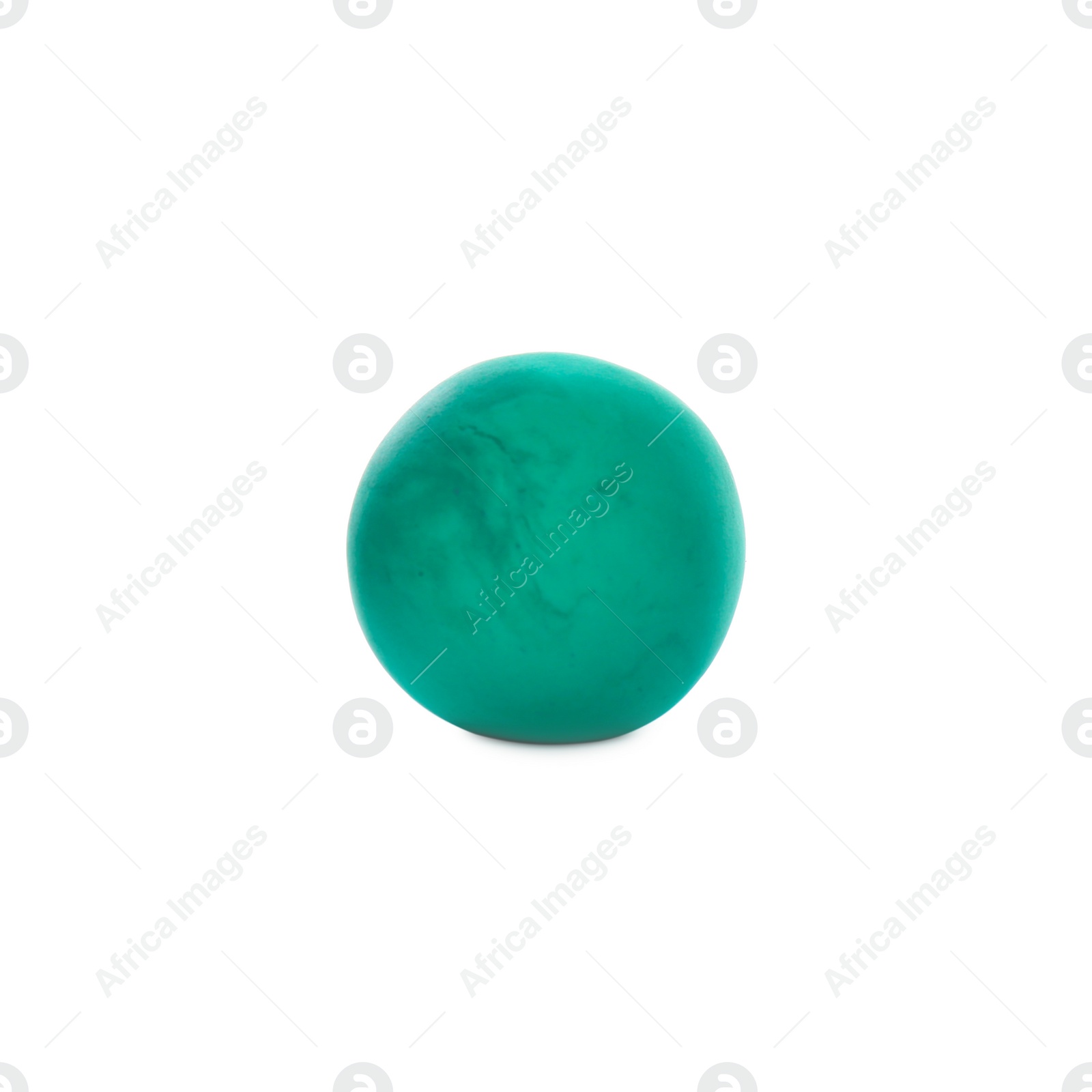 Photo of Color play dough ball isolated on white