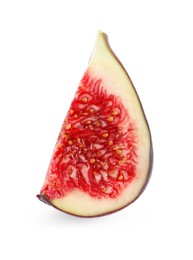 Photo of Piece of fresh fig isolated on white