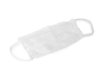 Gauze medical face mask isolated on white