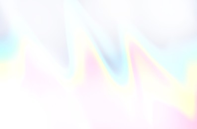 Rainbow pastel colors on white background. Light refraction effect