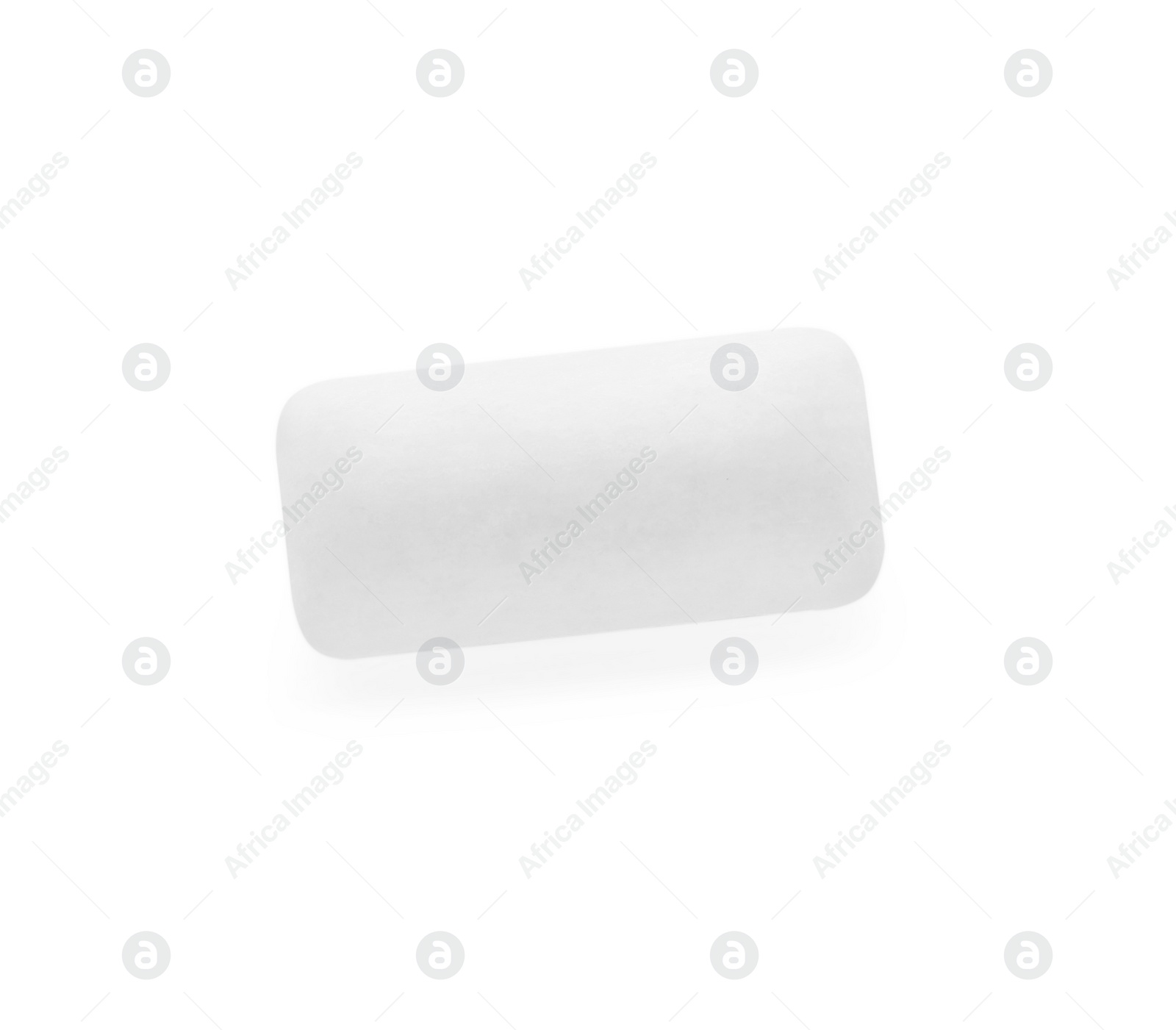 Photo of Piece of chewing gum isolated on white, top view