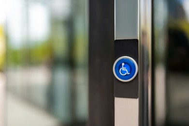 Photo of Blue bell button for people with disability
